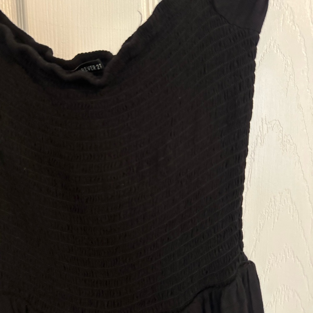 Black Ribbed Romper - Picture 2 of 3